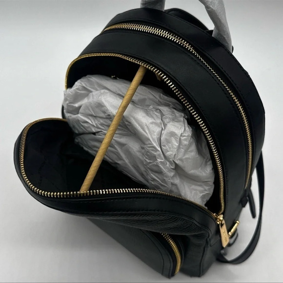 Michael Kors Medium Jaycee Backpack Black - Picture 9 of 12